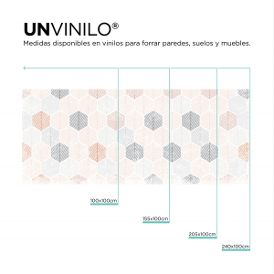 Vinilo Hoja Hexagonal Pastel