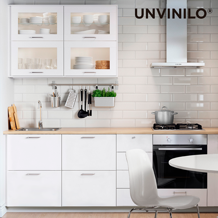 Vinilo Blanco Mate Decoración Muebles Cocina Mesada Heladera