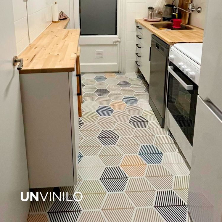 Vinilo Hoja Hexagonal